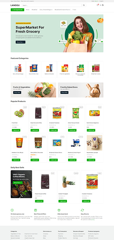 WordPress+WooCommerce跨境电商建站模板